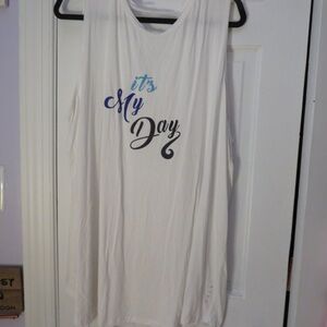 Lane Bryant White Tank Top - It's My Day